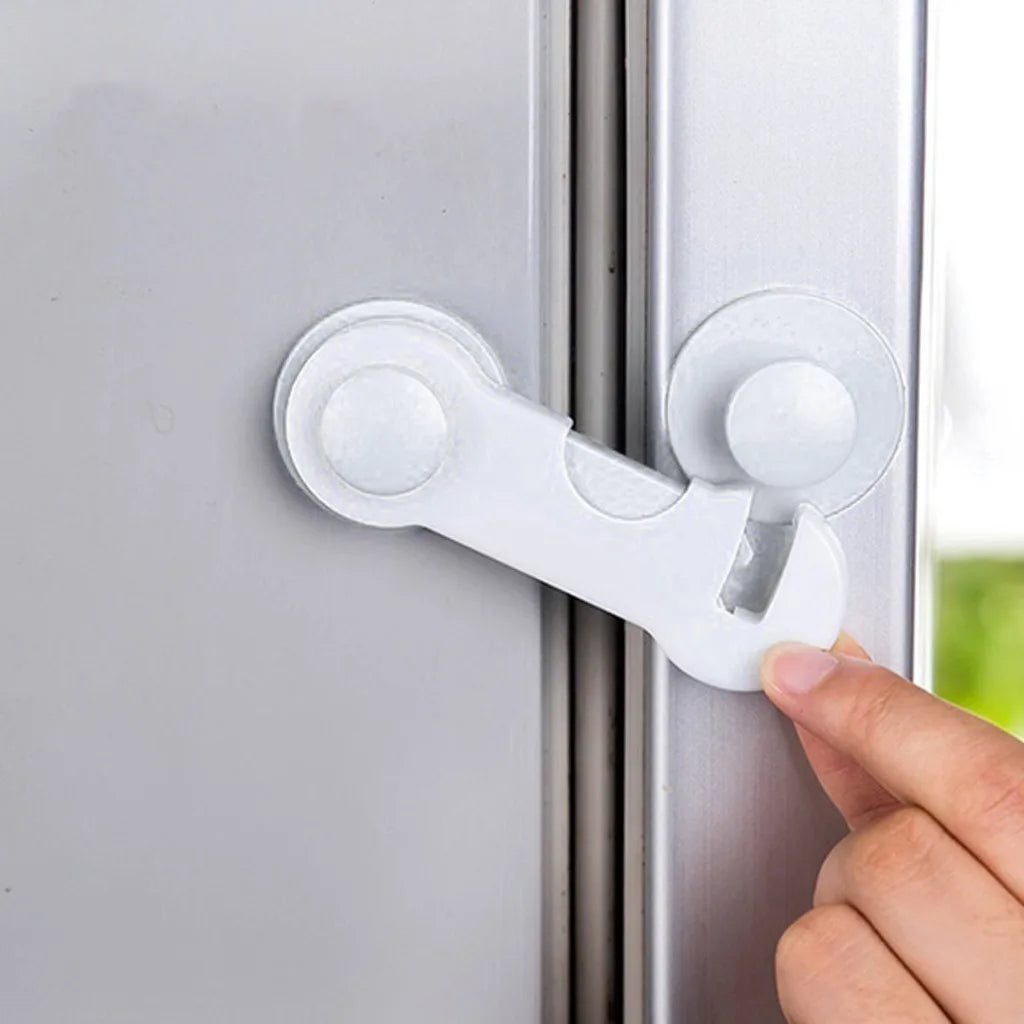 1PC Durable Small Household Cabinet Locks Adhesive Proofing Latches Multi-Purpose Drill-free Safety Lock