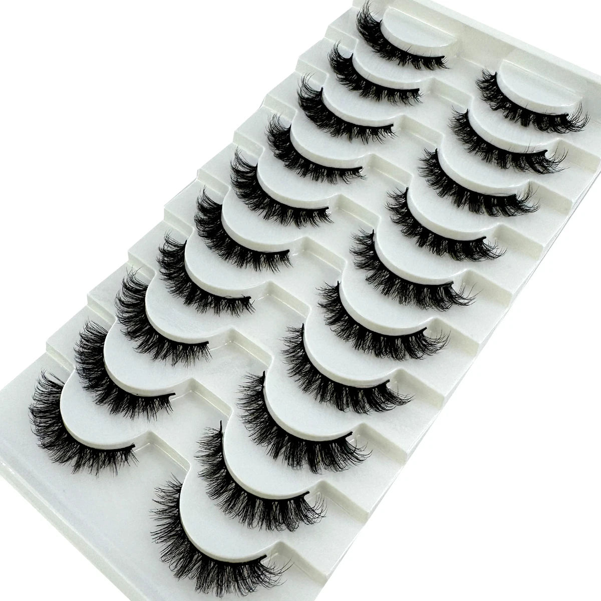 New Cat Eye Artificial Mink Eyelash 3D Curling Natural and Realistic Messy Tail Eye Extended Soft Eyelash