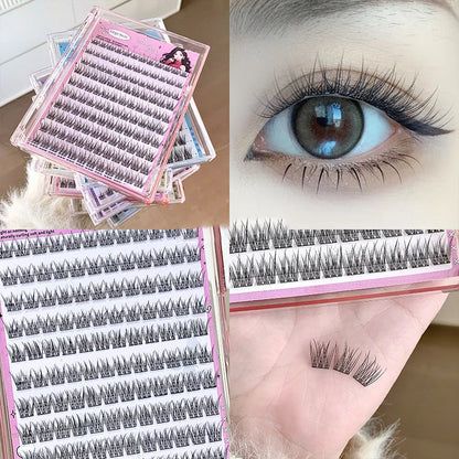 No-Glue False Eyelashes Easy 3-Step Application Natural Glue-free False Eyelashes DIY Lashes for Beginners with Sunflower Desig