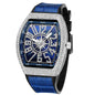 Top Brand Luxury Watch Men Classic Tonneau Case Calendar Quartz Watch for Men Male Clock Hombre Relogio Masculino 2023 New