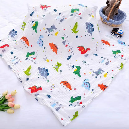 120cm*110cm Swaddle Blanket Baby Cotton Muslin Wrap Baby Blankets Newborn Swaddle Bedding