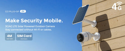 REOLINK 4MP 4G LTE Celluar Security Camera Person/Vehicle/Animal Detection 2-Way Talk Solar & Battery Home Surveillance Camera