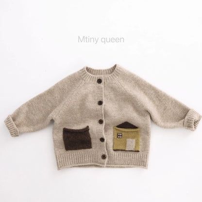 2026 Autumn New Children Long Sleeve Knit Coat Boys Girls Cotton Knitted Cardigan Baby Vintage Sweater Jacket Kids Clothes