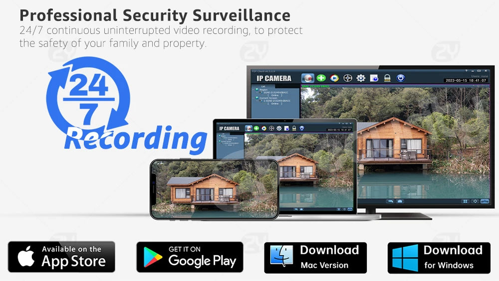 5MP Wifi Dome IP Camera Vandalproof Humanoid Detection CCTV Camera Onvif SD Card H.265 Audio Video Surveillance Cameras Camhipro
