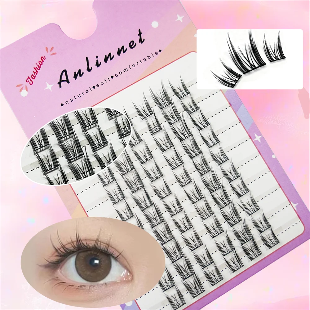 Large Capacity Wheat Ear Fake Eyelashes Anime Eyelashes Natural Eyelashes Cosplay Single Cluster Fake Eyelashes Beginner Makeup