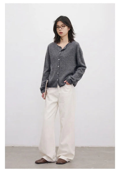CHIC VEN New Women Knitted Cardigan Solid Long Sleeved Single-breasted Loose Casual Oversize Female Sweater Autumn Winter 2026