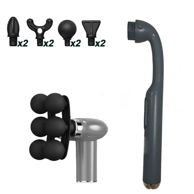 Handle Fascia Gun Professional Fascia Massage Gun Neck Shoulder Back Leg Massager 6 Gears Adjust Muscle Relaxation Masajeador