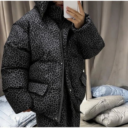 Street Striped Women's Cotton Coat Trouser Suits Hooded Zippers  Autumn Winter Thicken Lady Set 2026 Chic Female Outfits