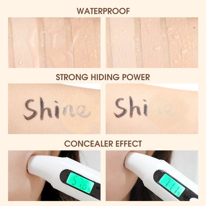 O.TWO.O Air Cushion BB Cream 3 Colors Fuller Coverage Waterproof Long-lasting Concealer Cushion Compact With Puff Face Makeup