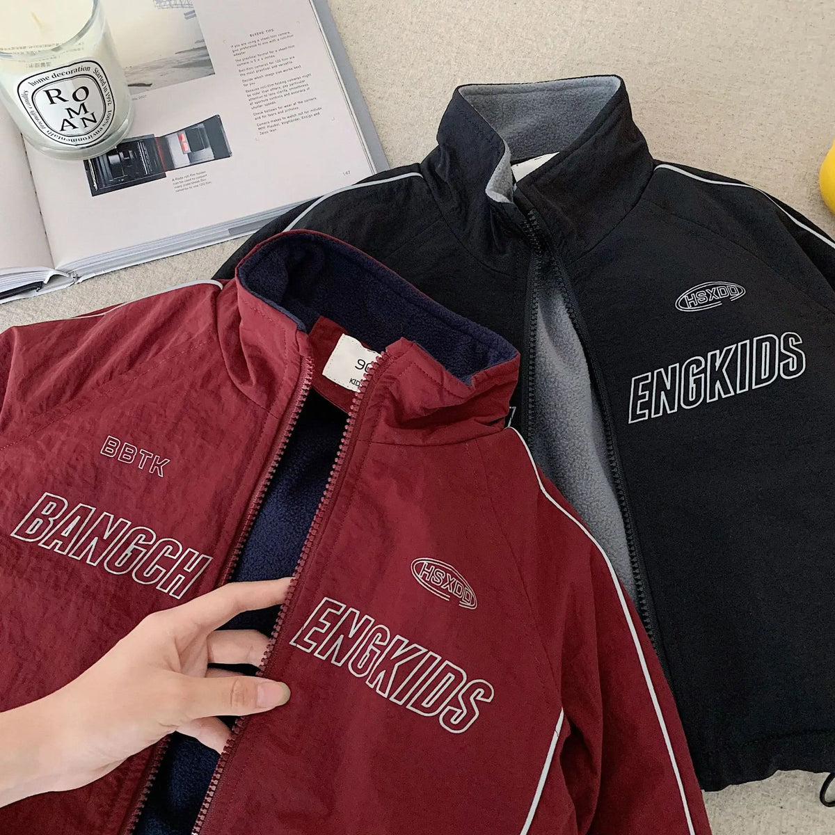 Children's Jacket 2026 New Autumn Boys' and Girls' Cardrope Thickened Autumn Clothes No Padding Boys' Stylish Top Trendy Coat