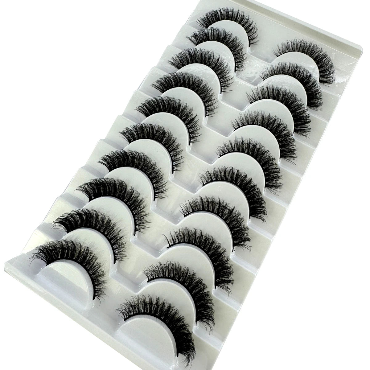 New Cat Eye Artificial Mink Eyelash 3D Curling Natural and Realistic Messy Tail Eye Extended Soft Eyelash