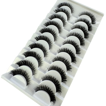 New Cat Eye Artificial Mink Eyelash 3D Curling Natural and Realistic Messy Tail Eye Extended Soft Eyelash