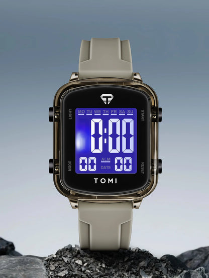 TOMIFashionable new electronic watches; Trendy couple watches; Same style for men and women; Wrist watches in gift boxes.