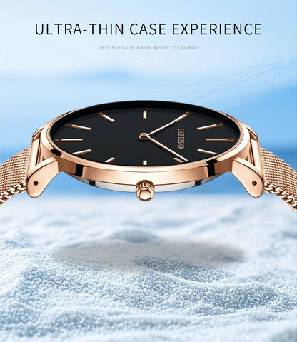 Reloj LIGE 2025 TOP Elegant Women's Watch Fashion Simple Ladies Watch Dress Gift Quartz Waterproof Watch for Women montre femme
