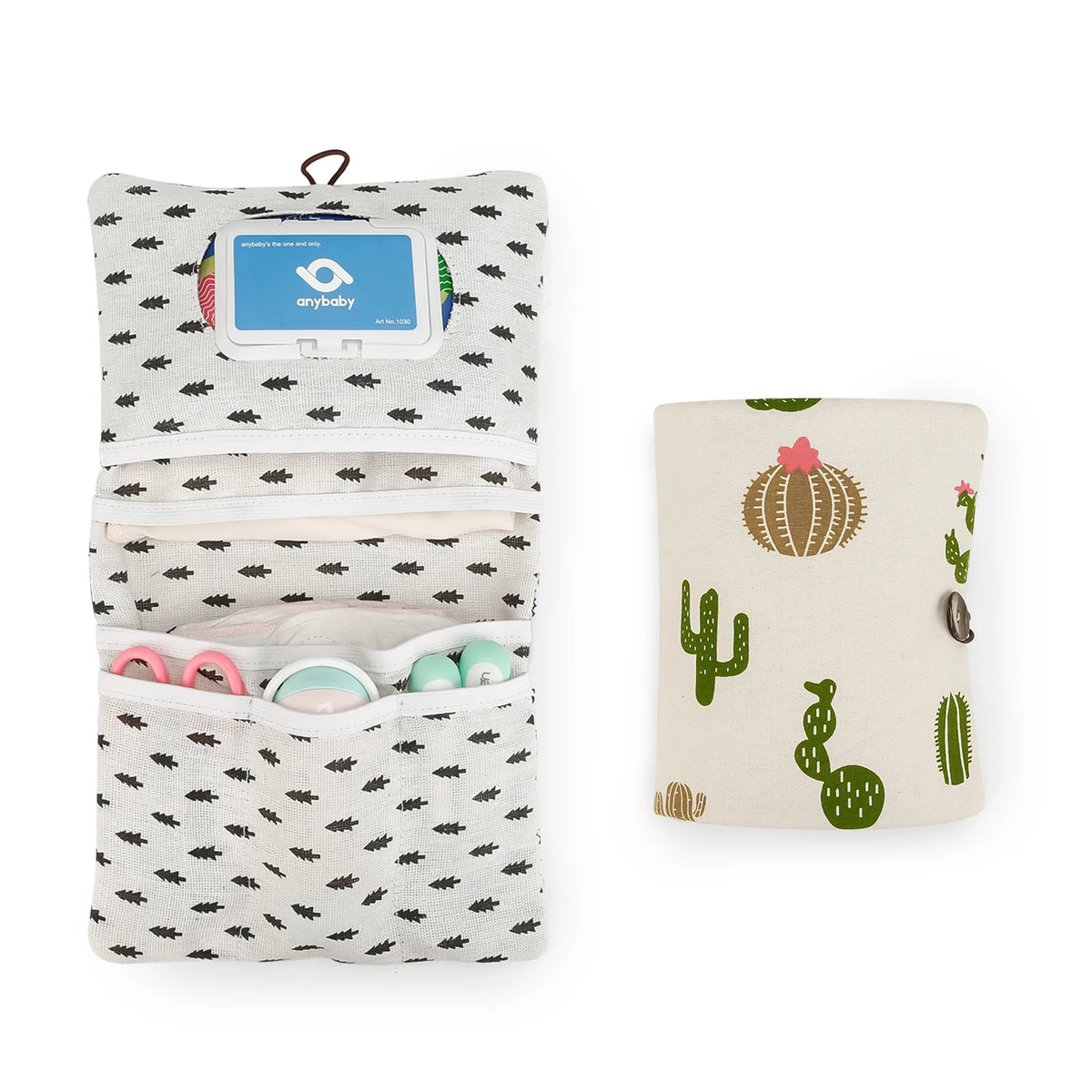 Travel Diaper Bag Diaper Compartment Diaper Organizers Diaper Holder Portable Button Diaper Container Polyester Cotton Baby Stor