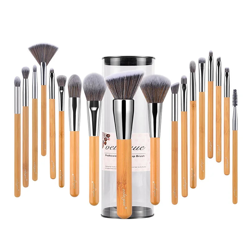 Vela.Yue Makeup Brush Set 18/10/5pcs Full Function Powder Foundation Blusher Bronzer Eyeliner Shadow Brow Lip Gloss  Beauty Tool
