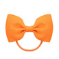 2.75 Inch Small Ribbon Bows With Elastic Hair Bands For Kids Girls Ponytail Solid Color Bowknot Hair Ropes Ties Hair Accessories