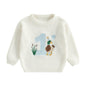 Baby Boy Birthday Sweater Casual Duck Letter Embroidery Infant Pullover Knitwear for Toddler Warm Clothes