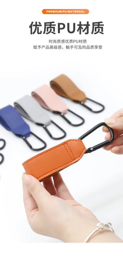 1/2pcs PU Leather Baby Bag Stroller Hook Pram Rotate 360 Degree Rotatable Cart Organizer Pram Hook Stroller Accessories
