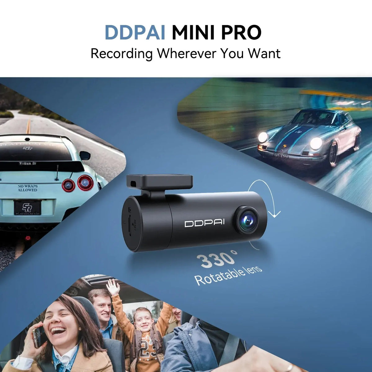 DDPAI Dash Cam Mini Pro 1296P HD Vehicle Drive Auto Video DVR Android Wifi Smart Connect Car Camera Recorder