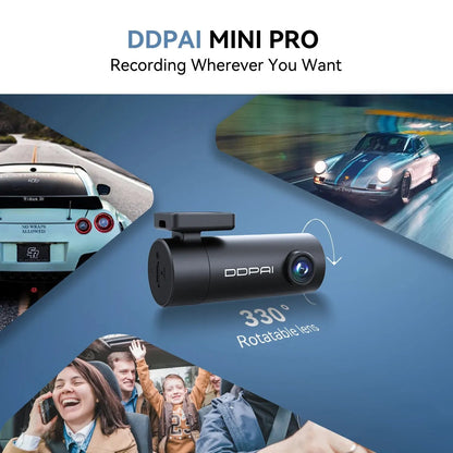 DDPAI Dash Cam Mini Pro 1296P HD Vehicle Drive Auto Video DVR Android Wifi Smart Connect Car Camera Recorder