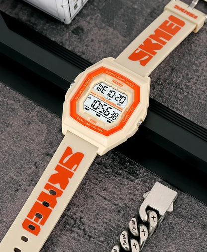SKMEI 2282 Watches For Men Women 5Bar Waterproof Stopwatch Countdown Wristwatches Reloj Hombre Fashion Digital Sport Electronic