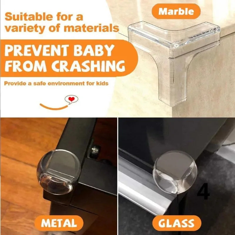 Baby Safety Silicone Kids Proofing Edge Protector Soft Transparent Children Anti Collision Table Corner Edge Protection Cover