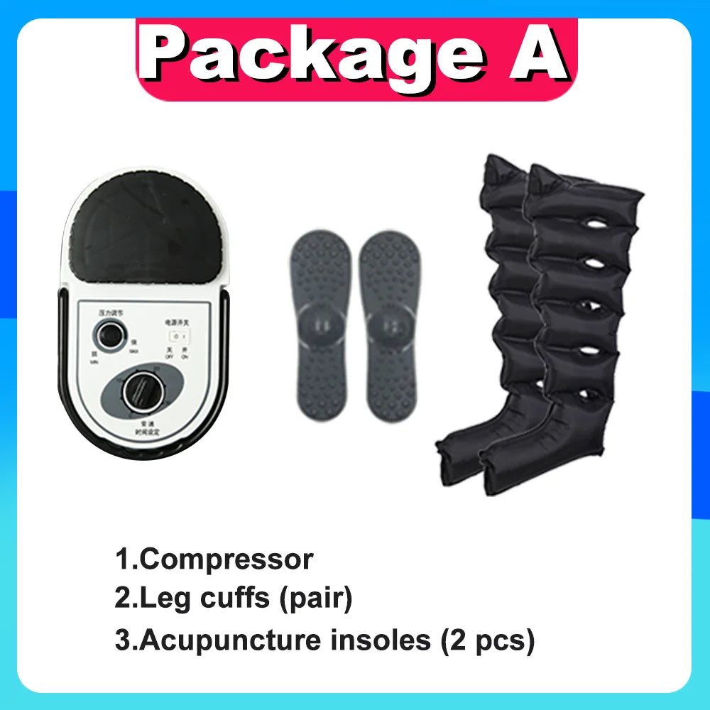 Thigh Air Compression Pressure Massager Home Use Relieve Varicose Veins Leg Massager Machine Promote Blood Circulation Relieve