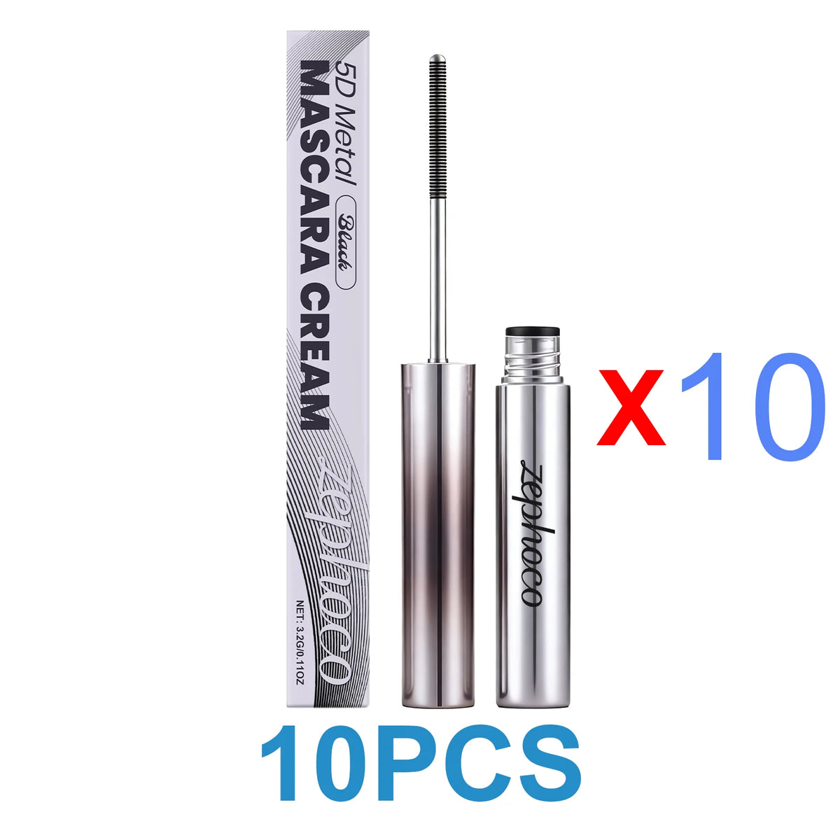 Black Mascara Volumizing Long Lasting Smudge Proof Waterproof Mascara Natural Curl Eyelash Lengthening Intense Black Eye Lash Makeup Daily Beauty Tool Cosmetic For All Day Wear