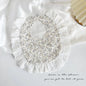 U-shaped Baby Cotton Bibs Waterproof Floral Baby Drooling Bibs Feeding Lace Saliva Towel Cloths Neck Wear Accessories