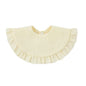 Baby Gauze Feeding Drool Bib Ruffle Solid Infants Saliva Towel Soft Cotton Burp Cloth For Toddler Kids Bibs Korean Style New