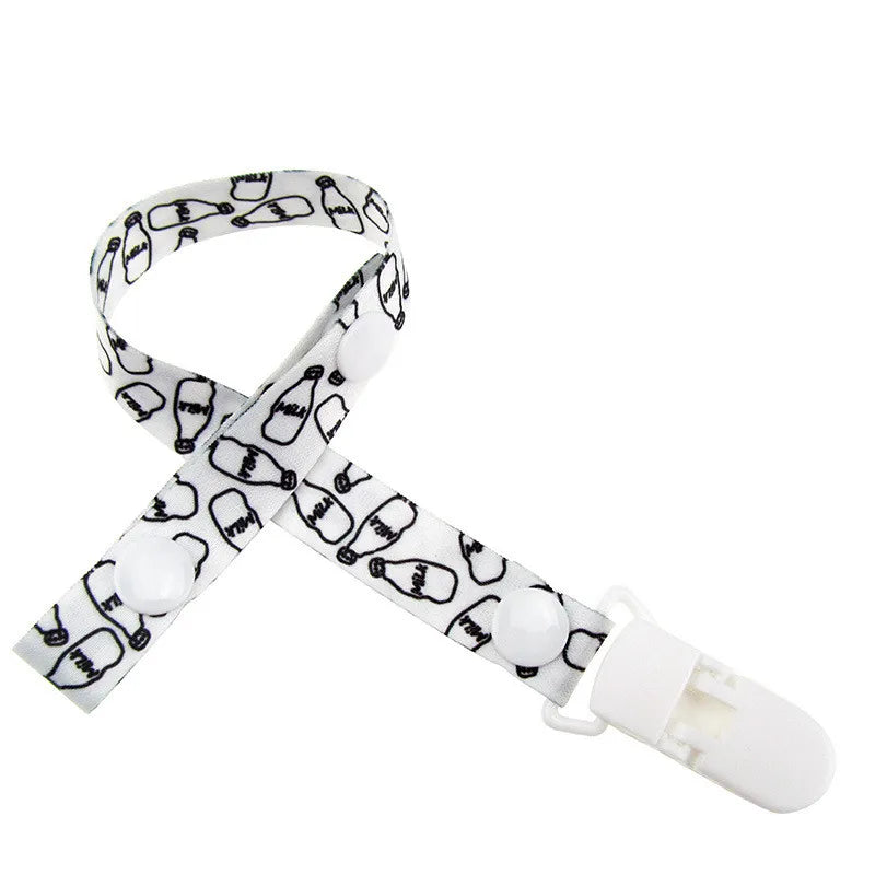 Adjust Baby Pacifier Clip Chain Ribbon Dummy Holder Chupetas Soother Pacifier Clips Leash Strap Nipple Holder for Infant Feeding