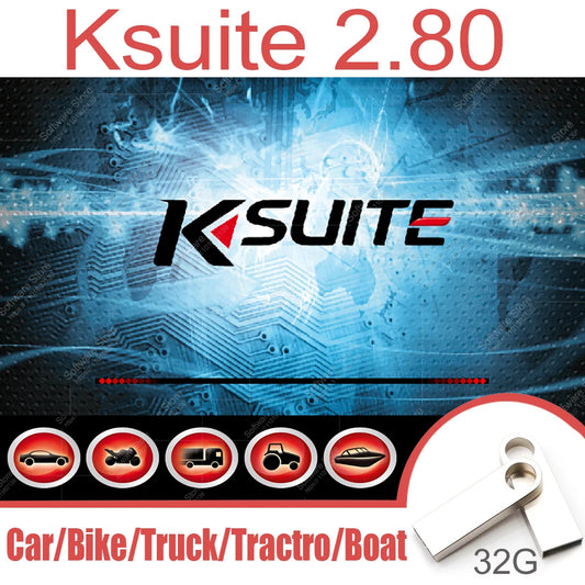 ECU Software Ksuite 2.80 Work With K E S S V2 V5.017 RSA Error Unlock Corrected for Car Truck Bike Tractors EU Online Version