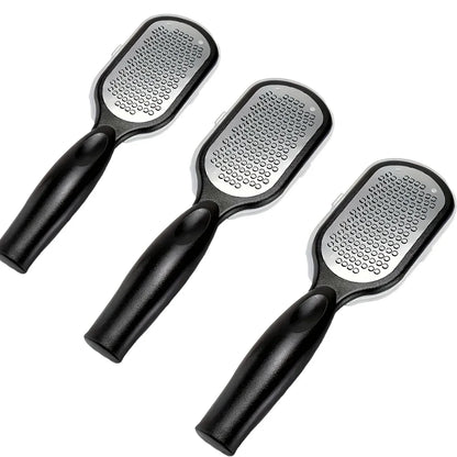 1/2Pcs Professional Duty Stainless Steel Painless Foot File Remover with Splash Guard Handle Suitable for Care Cracked Heel