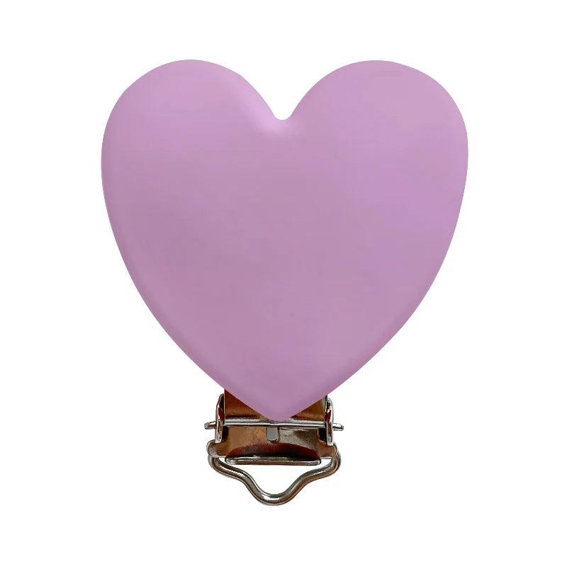3pcs Silicone Love Pacifier Clip Pacifier Chain Holder Soother Nursing Clips BPA Free Pacifier Chain Accessories