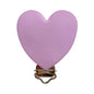3pcs Silicone Love Pacifier Clip Pacifier Chain Holder Soother Nursing Clips BPA Free Pacifier Chain Accessories