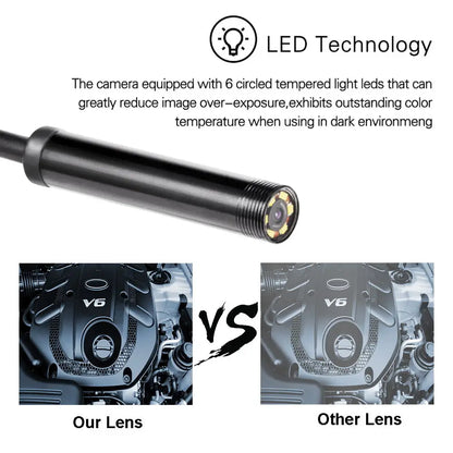 5.5MM Android Endoscope Camera 3 IN1 Micro USB Type C Borescope Mini Camera Waterproof LED Car Inspection For HUAWEI XIAOMI PC