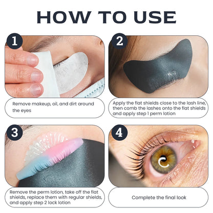 Reusable 2Pcs Eye Pads Silicone Stripe Lash Lift Shield Eyelash Extension Super Sticky Under Eye Gel Patch Beauty Tool