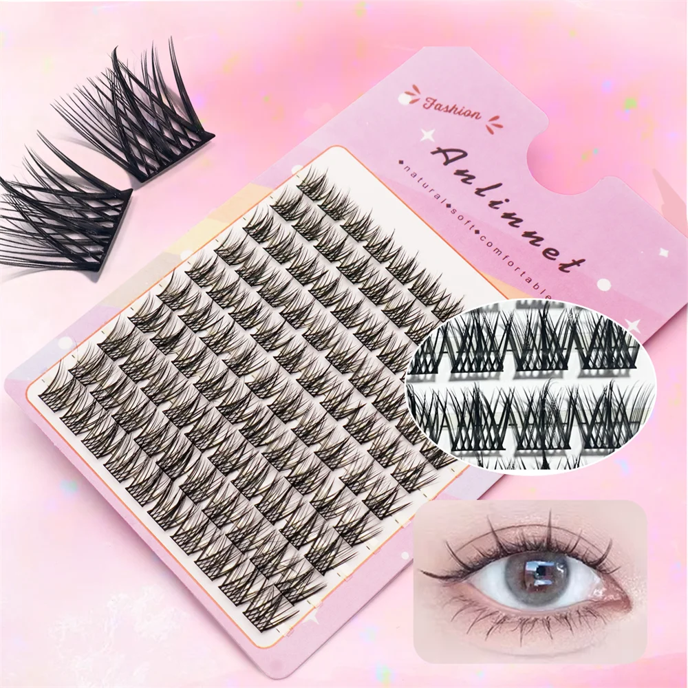 Large Capacity Wheat Ear Fake Eyelashes Anime Eyelashes Natural Eyelashes Cosplay Single Cluster Fake Eyelashes Beginner Makeup