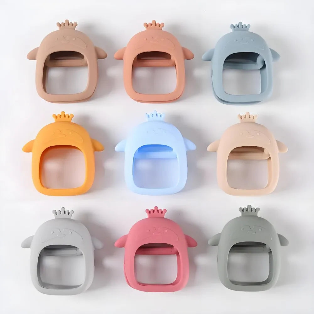 1/2pcs Silicone Teething Cute Baby Set of Hands Teether Suitable for Teething Period Baby Daily Use Anti-feeding