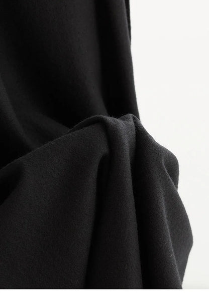 Elastic Waist 100% Wool Skirt, Women's High-Waisted Mid-Length Skirt, New Style for Autumn and Winter 2026