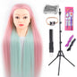 Long Hair Styling head For Hairstyle ProfessionaTraining Head Kit Mannequin Head Styling ToPractice Hot Curl lron Straighten