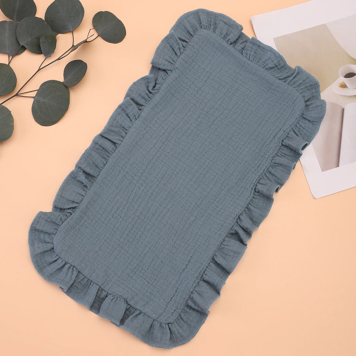 Soft Muslin Cotton Gauze Shoulder Rag Baby Burping Pad Ruffle Newborn Baby Burp Cloths