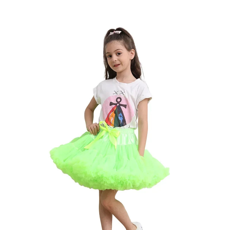 Lush Small Baby Girls Tutu Skirt for Kids Children Puffy Tulle Skirts for Girl Newborn Party Princess Girl Clothes 1-15 Years