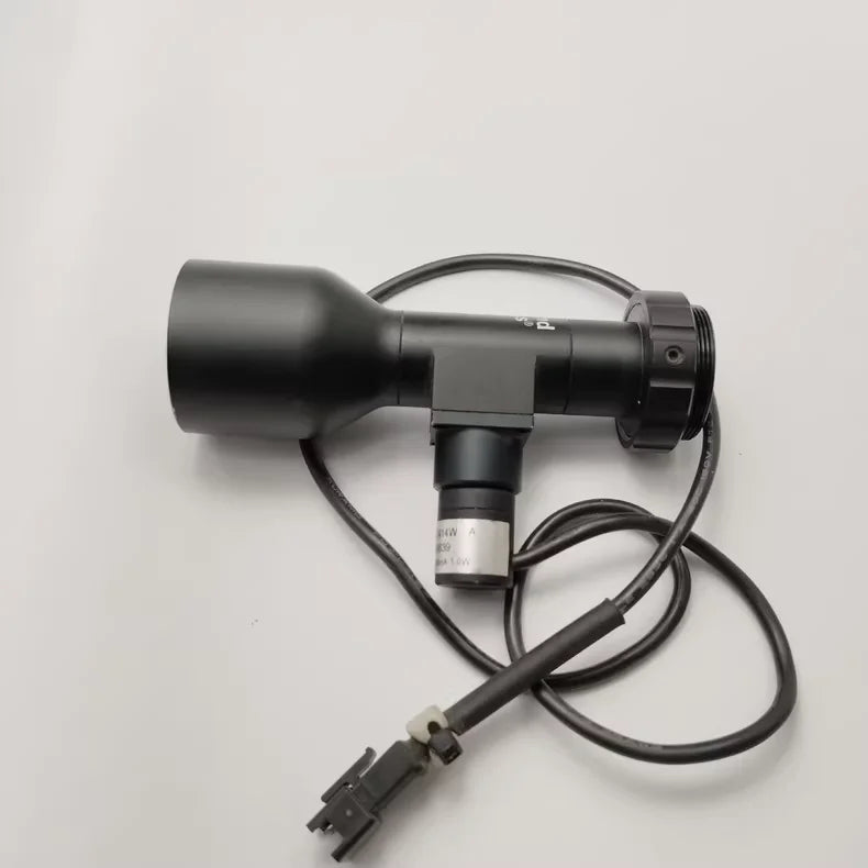 Edmund optics  telecentric lens coaxial 0.5X65mm with lgith source VL-CS2414W in good condition