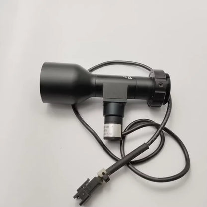 Edmund optics  telecentric lens coaxial 0.5X65mm with lgith source VL-CS2414W in good condition