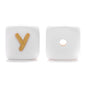 10Pcs 12mm Silicone Letters Beads English Alphabet Baby Teether For Personalized Name Pacifier Chain Clip Toys Accessories