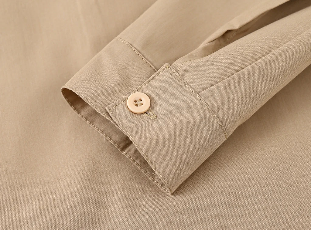 Children's Shirt in the Spring and Autumn New Boys and Girls Suit Collar Shirt Children's Pure Color Long Sleeve Shirt