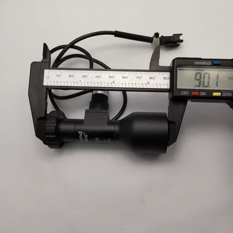 Edmund optics  telecentric lens coaxial 0.5X65mm with lgith source VL-CS2414W in good condition