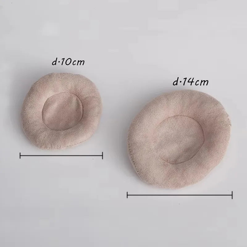 Newborn Baby Photography Round Pillows Infant Pictuers Accessories Studio Photo Props Small Pillow Posing Beans 2pcs/set